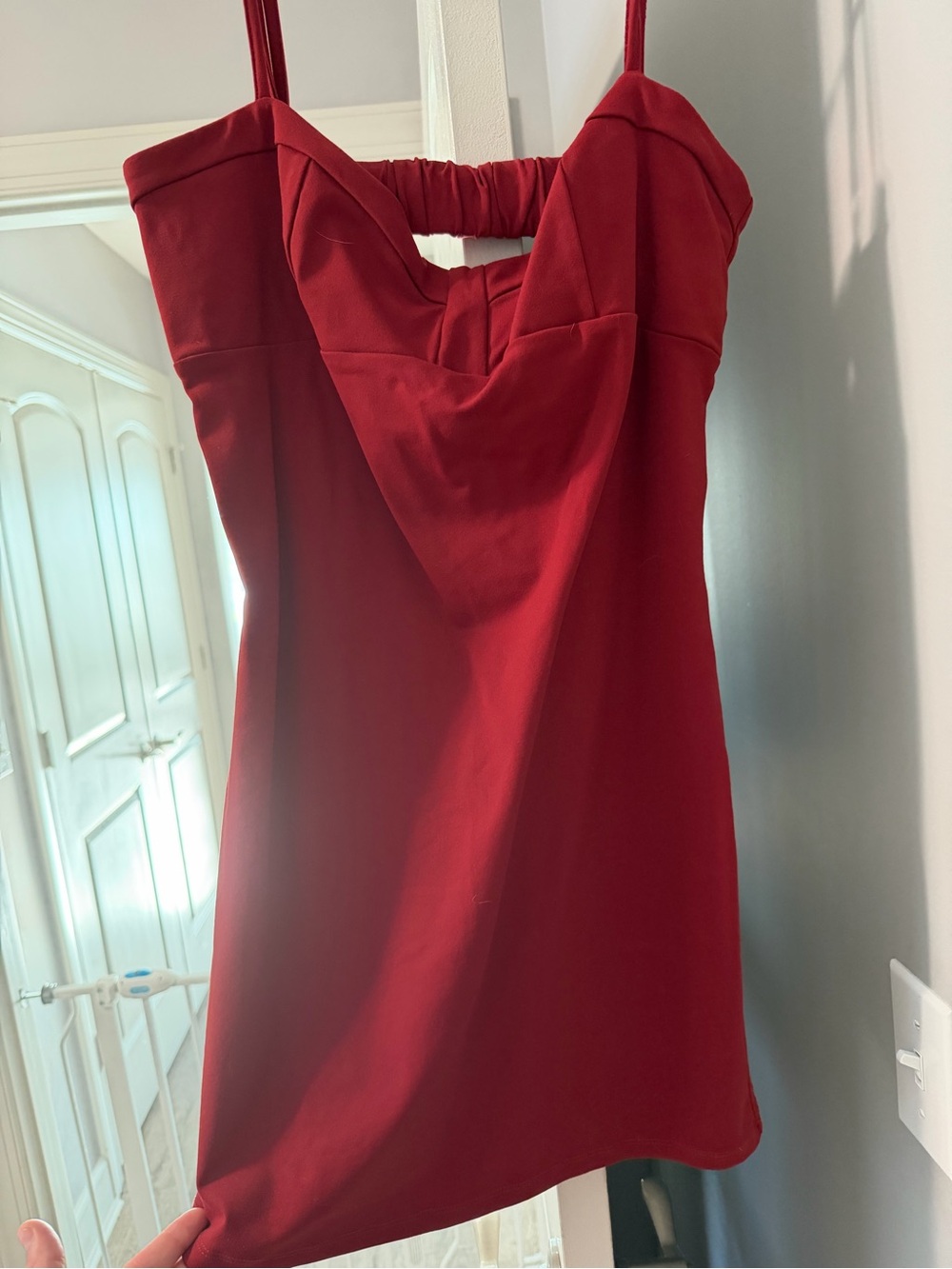 Free People classic Red Spaghetti-Strap Dress